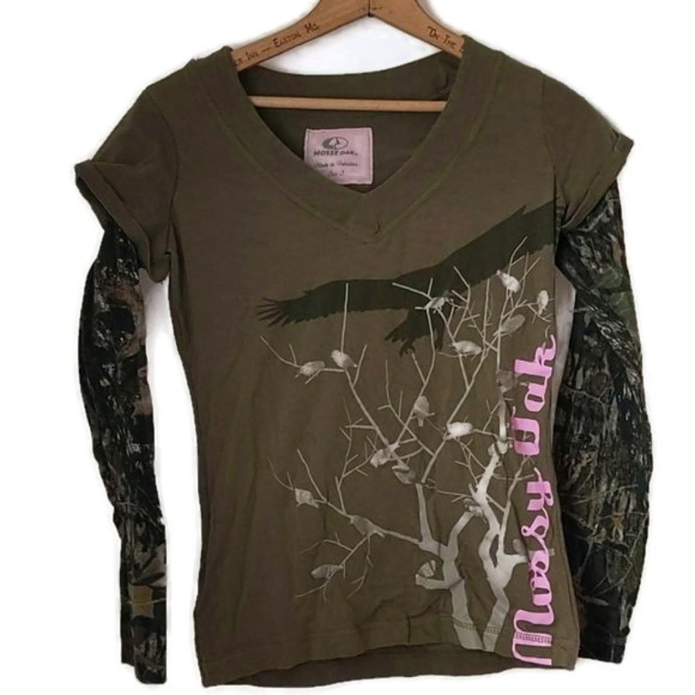 Mossy Oak Women's Size S Long Sleeve Camo Print Shirt - Picture 6 of 6